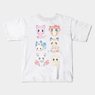 Cute Kawaii Cats Kids T-Shirt